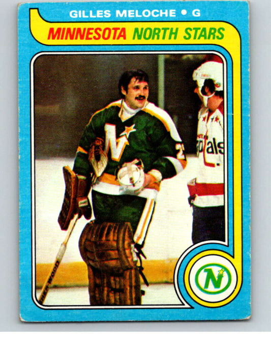 1979-80 Topps #136 Gilles Meloche  Minnesota North Stars  V81654 Image 1