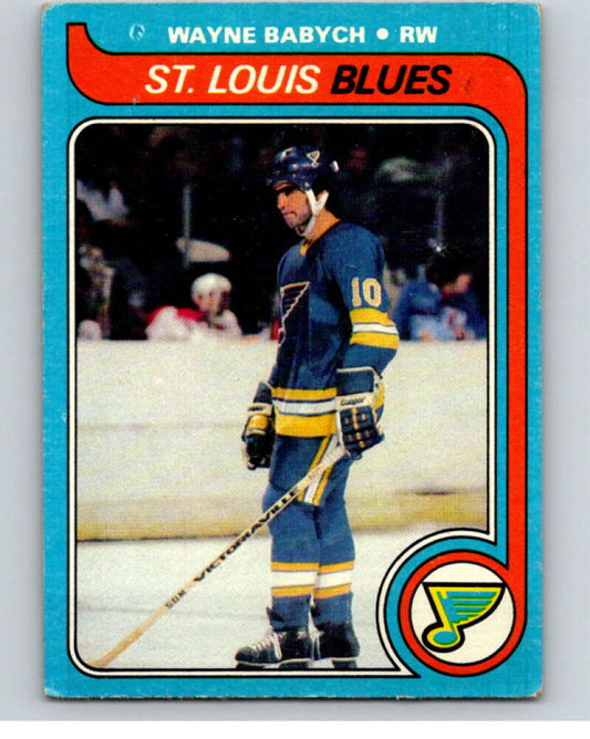 1979-80 Topps #142 Wayne Babych  RC Rookie St. Louis Blues  V81673 Image 1