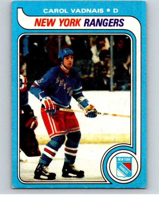 1979-80 Topps #145 Carol Vadnais  New York Rangers  V81682 Image 1
