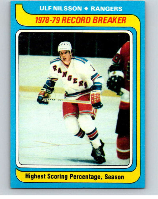 1979-80 Topps #163 Ulf Nilsson RB  New York Rangers  V81733 Image 1