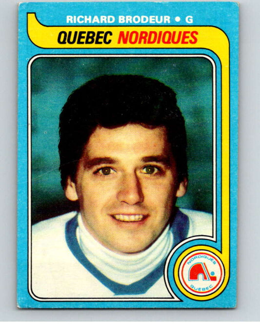 1979-80 Topps #176 Richard Brodeur  Quebec Nordiques  V81767 Image 1
