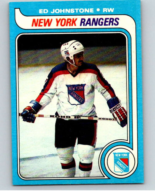 1979-80 Topps #179 Ed Johnstone  RC Rookie New York Rangers  V81776 Image 1