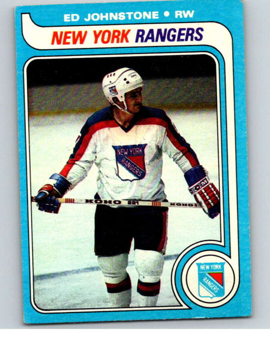 1979-80 Topps #179 Ed Johnstone  RC Rookie New York Rangers  V81777 Image 1