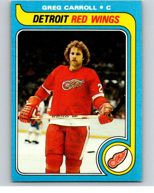 1979-80 Topps #184 Greg Carroll  RC Rookie Detroit Red Wings  V81794 Image 1