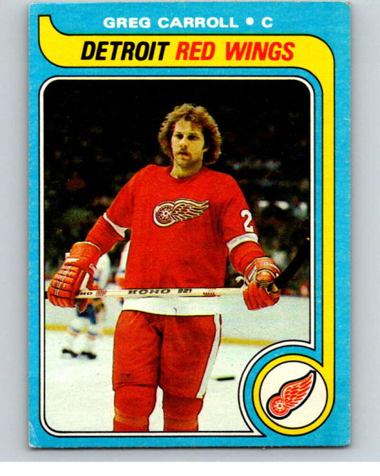 1979-80 Topps #184 Greg Carroll  RC Rookie Detroit Red Wings  V81795 Image 1