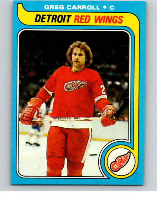 1979-80 Topps #184 Greg Carroll  RC Rookie Detroit Red Wings  V81796 Image 1