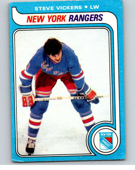 1979-80 Topps #195 Steve Vickers  New York Rangers  V81824 Image 1