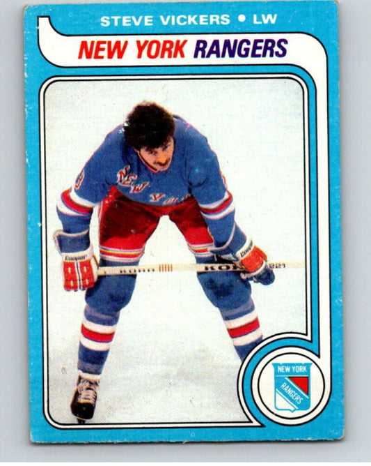 1979-80 Topps #195 Steve Vickers  New York Rangers  V81825 Image 1