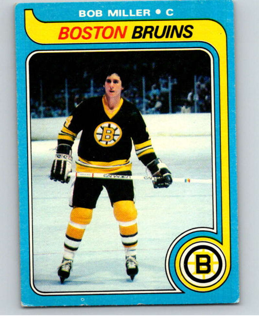 1979-80 Topps #196 Bob Miller  RC Rookie Boston Bruins  V81827 Image 1