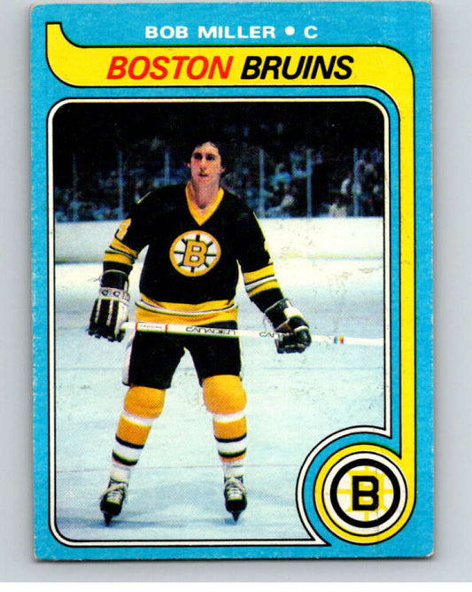 1979-80 Topps #196 Bob Miller  RC Rookie Boston Bruins  V81828 Image 1