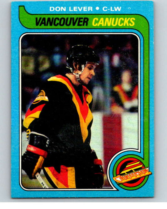1979-80 Topps #203 Don Lever  Vancouver Canucks  V81844 Image 1