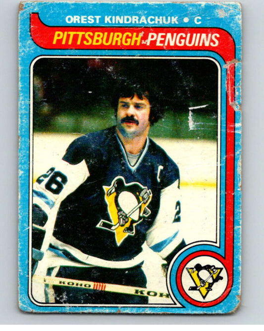 1979-80 Topps #218 Orest Kindrachuk  Pittsburgh Penguins  V81889 Image 1