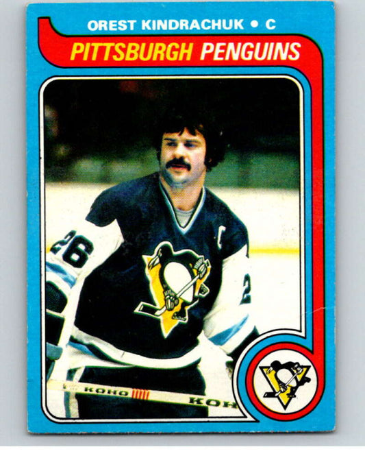 1979-80 Topps #218 Orest Kindrachuk  Pittsburgh Penguins  V81890 Image 1