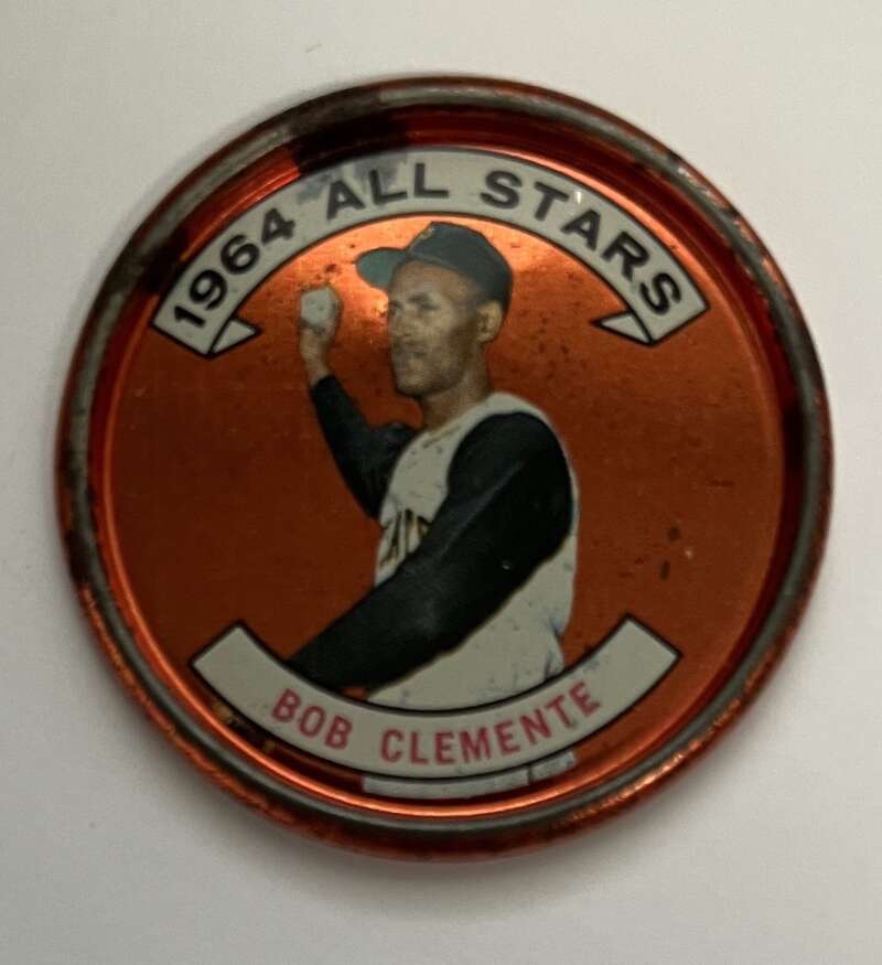 1964 Topps Coins Baseball #150 Roberto Clemente AS  Pittsburgh Pirates  V82043 Image 1