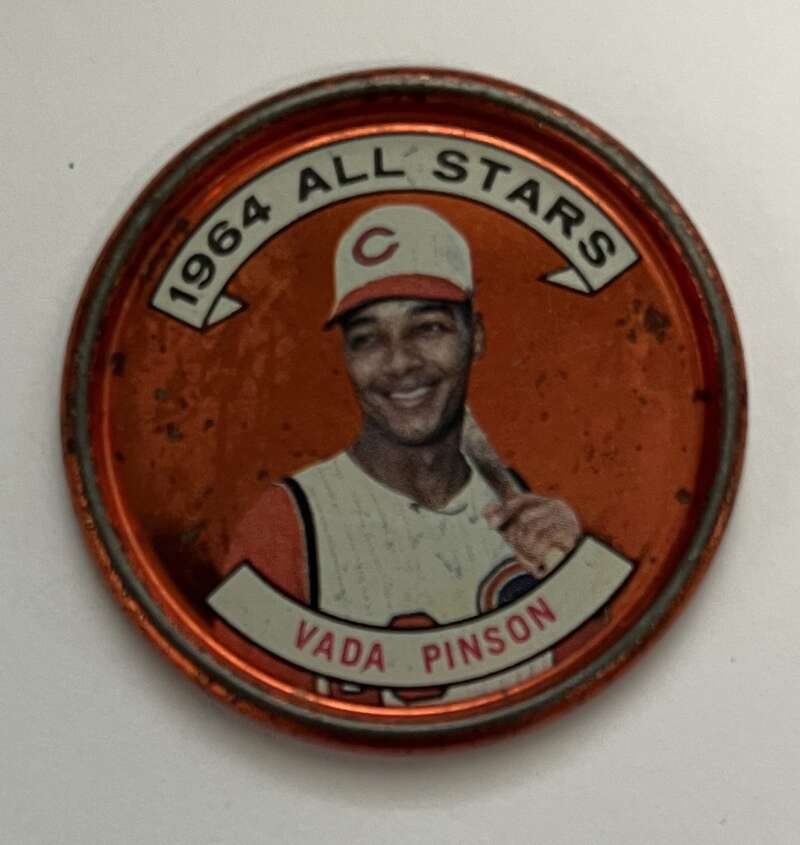 1964 Topps Coins Baseball #152 Vada Pinson AS  Cincinnati Reds  V82047 Image 1