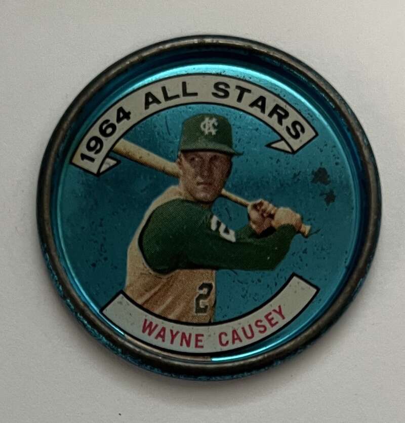1964 Topps Coins Baseball #161 Wayne Causey AS  Kansas City Athletics  V82050 Image 1