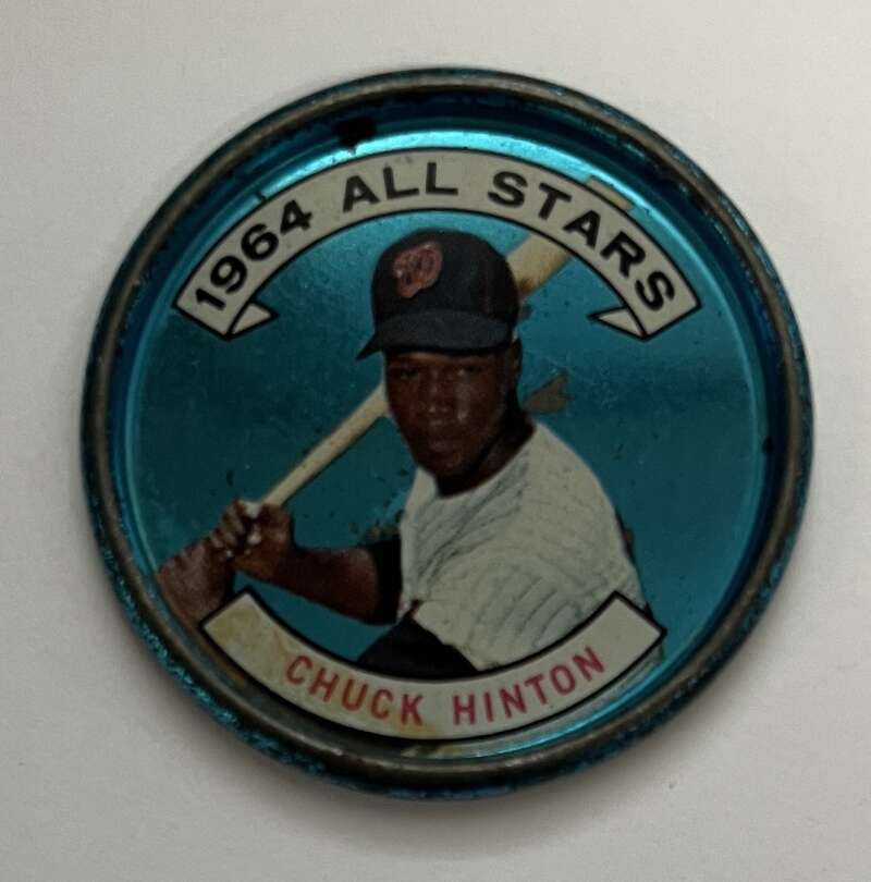 1964 Topps Coins Baseball #162 Chuck Hinton AS  Washington Senators  V82051 Image 1