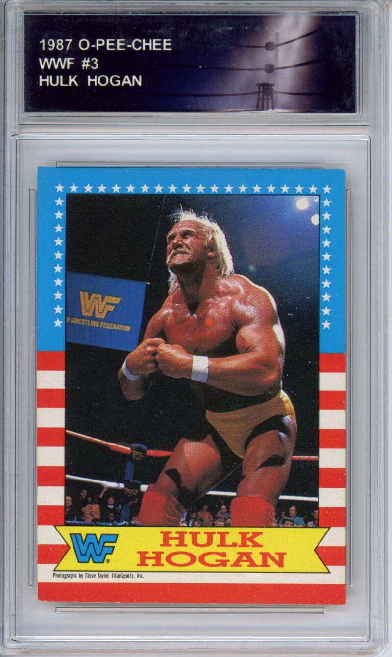 1987 O-Pee-Chee WWF #3 Hulk Hogan - Encased 294554 Image 1