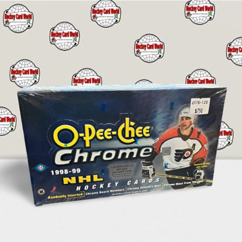 1998-99 O-Pee-Chee OPC Chrome Hockey Hobby Box - 24 Packs Per Box Image 1
