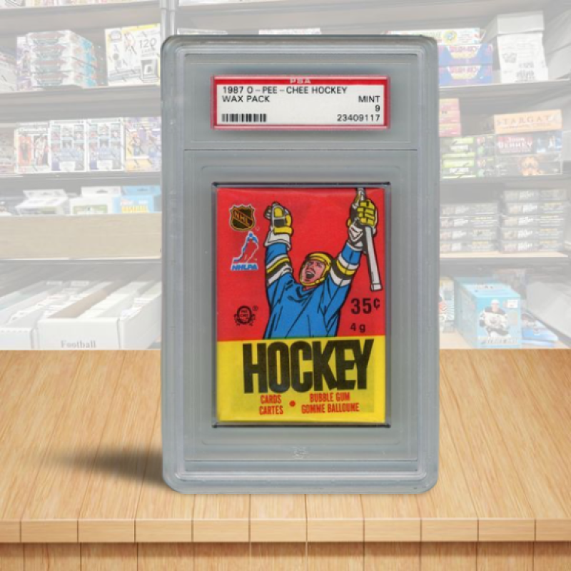 1987 OPC O-Pee-Chee Hockey Wax Pack Graded PSA 9 - MINT - #9117 Image 1