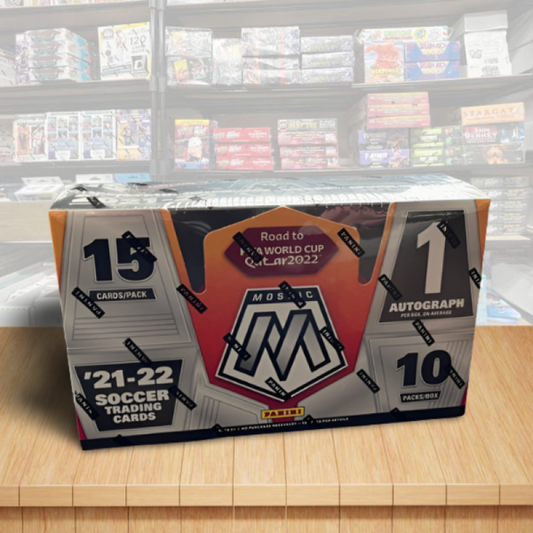 2021-22 Panini Mosaic Fifa Road To World Cup Soccer Hobby Box - 10 Packs Per Box Image 1