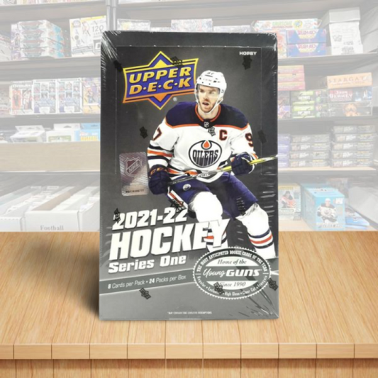 2021-22 Upper Deck Series 1 Hockey Hobby Box - 24 Packs Per Box Image 1