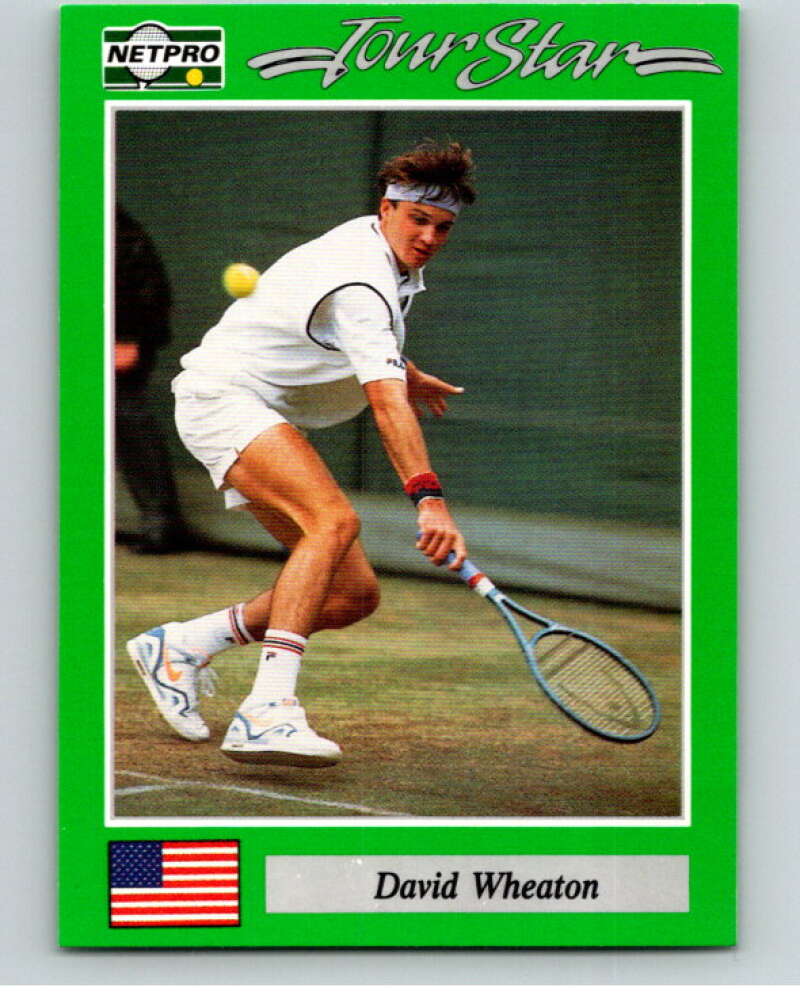 1991 NetPro Tour Stars Tennis #6 David Wheaton  RC Rookie  V82055 Image 1