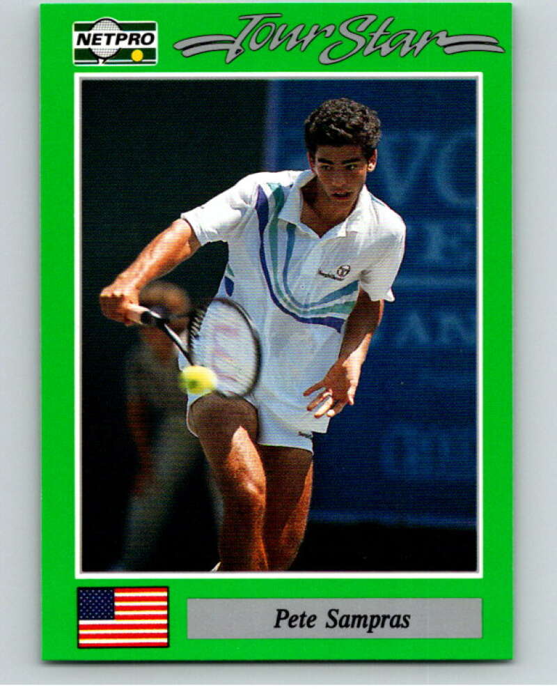 1991 NetPro Tour Stars Tennis #7 Pete Sampras  RC Rookie  V82056 Image 1