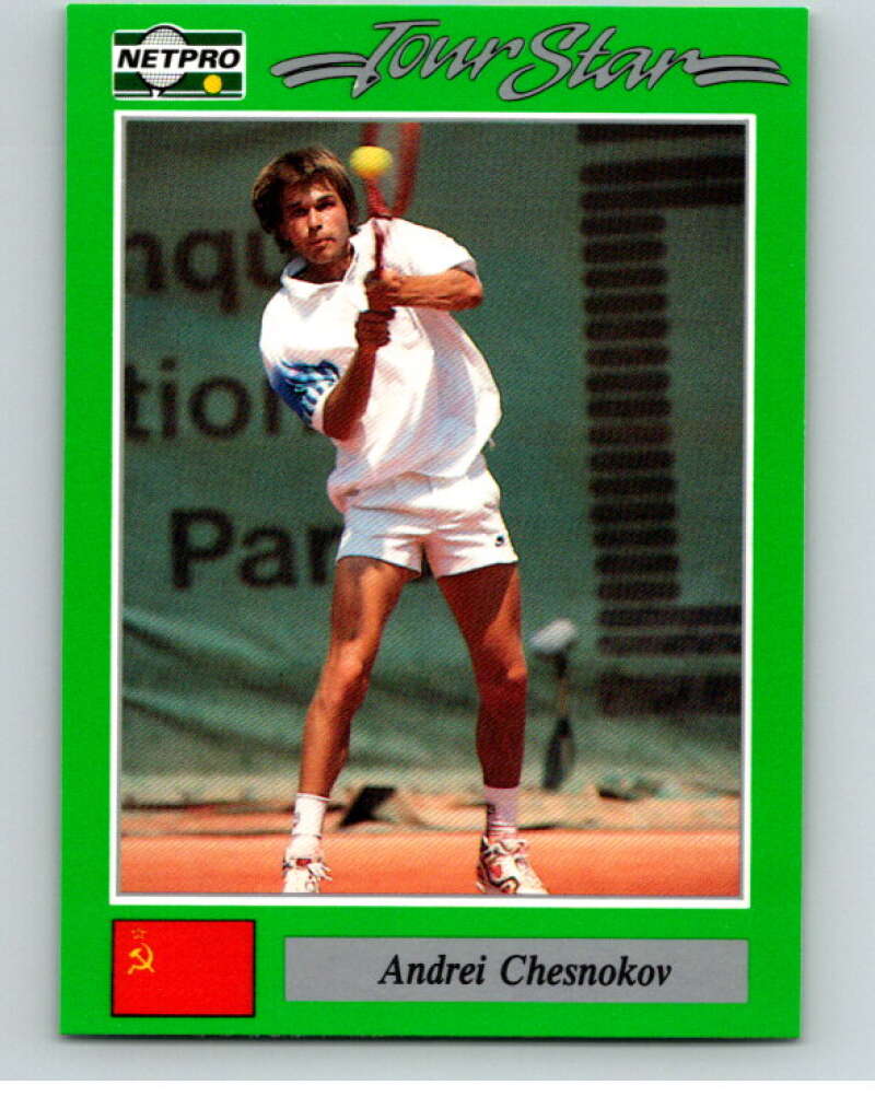 1991 NetPro Tour Stars Tennis #42 Andrei Chesnokov  RC Rookie  V82079 Image 1