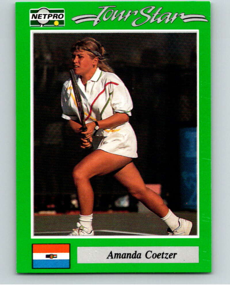 1991 NetPro Tour Stars Tennis #63 Amanda Coetzer  RC Rookie  V82092 Image 1