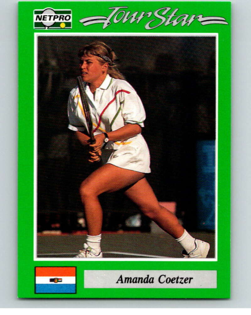 1991 NetPro Tour Stars Tennis #63 Amanda Coetzer  RC Rookie  V82093 Image 1