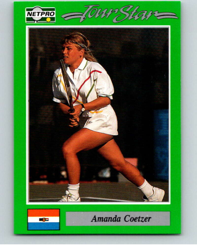 1991 NetPro Tour Stars Tennis #63 Amanda Coetzer  RC Rookie  V82094 Image 1