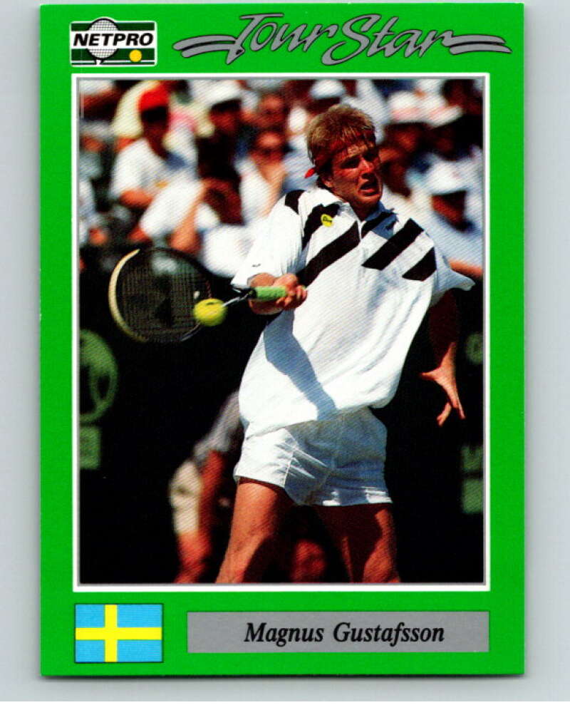 1991 NetPro Tour Stars Tennis #88 Magnus Gustafsson  RC Rookie  V82109 Image 1