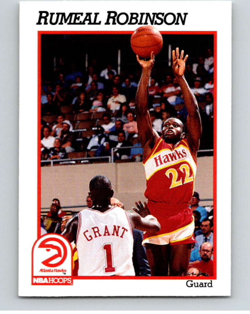 1991-92 Hoops #5 Rumeal Robinson UER  Atlanta Hawks  V82126 Image 1