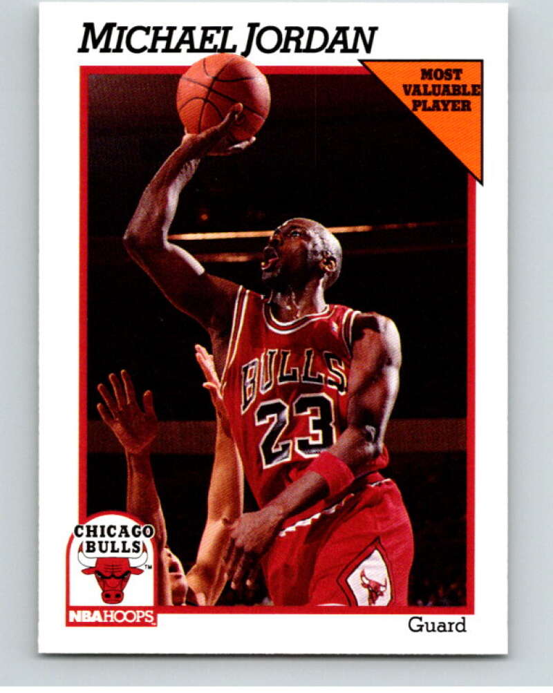 1991-92 Hoops #30 Michael Jordan  Chicago Bulls  V82146 Image 1