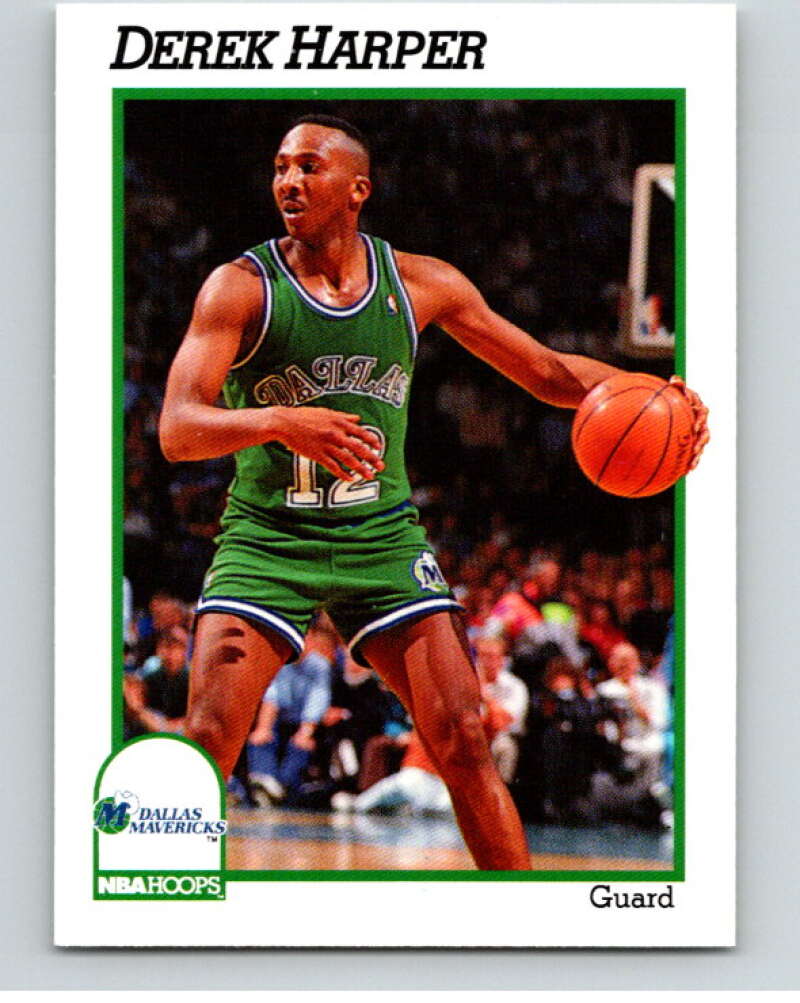 1991-92 Hoops #46 Derek Harper  Dallas Mavericks  V82161 Image 1