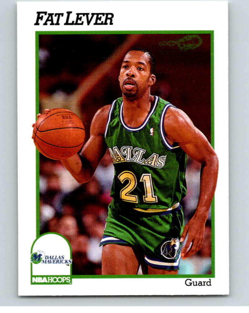 1991-92 Hoops #47 Lafayette Lever  Dallas Mavericks  V82162 Image 1