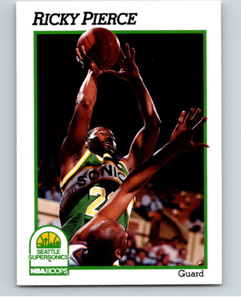 1991-92 Hoops #204 Sedale Threatt  Seattle SuperSonics  V82314 Image 1