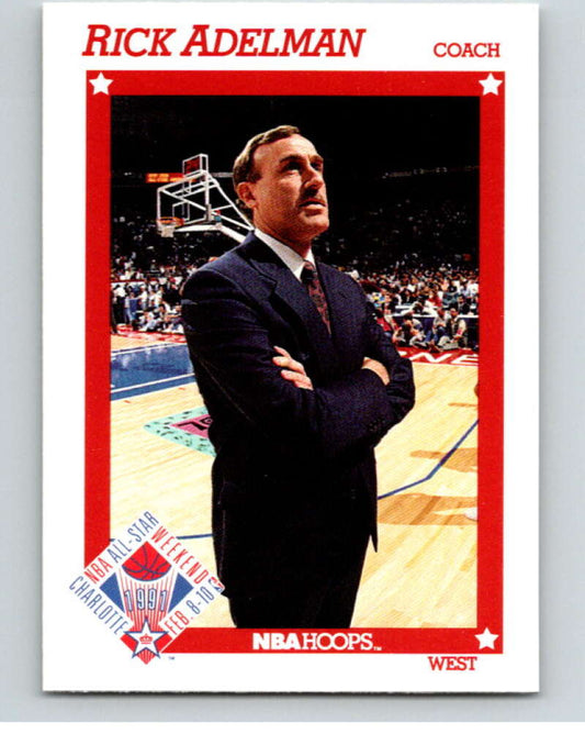 1991-92 Hoops #273 Rick Adelman CO AS  Portland Trail Blazers  V82378 Image 1