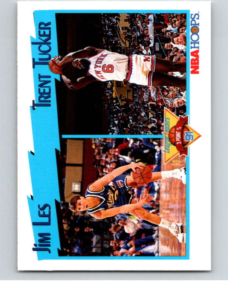 1991-92 Hoops #308 Reggie Miller/Jeff Malone LL   V82412 Image 1