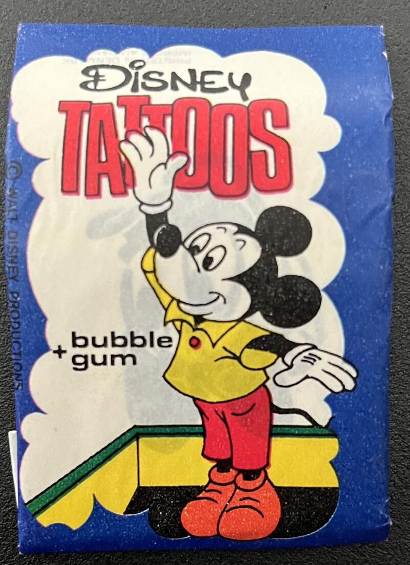 1967 Dandy Disney Tattoos Sealed Wax Pack - Mickey Mouse - V82433 Image 1
