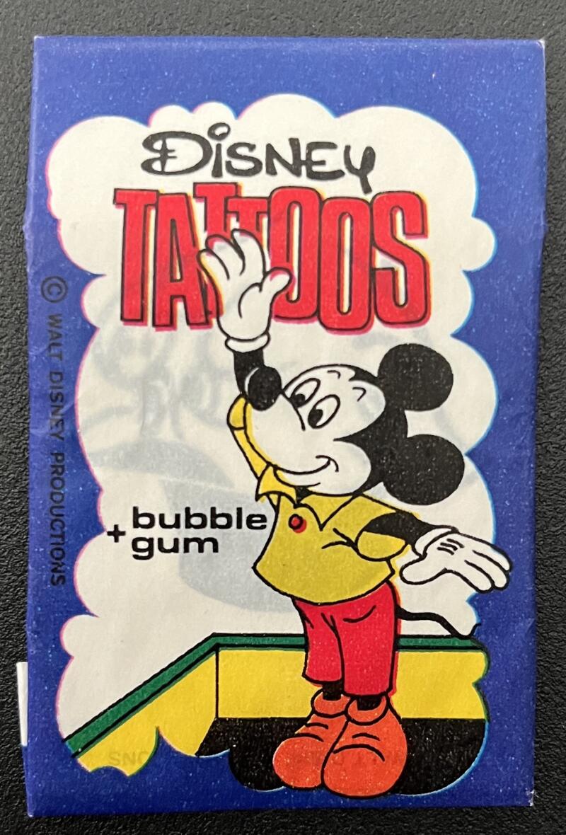 1967 Dandy Disney Tattoos Sealed Wax Pack - Mickey Mouse - V82434 Image 1