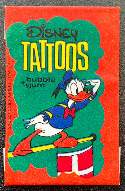 1967 Dandy Disney Tattoos Sealed Wax Pack - Donald Duck - V82437 Image 1