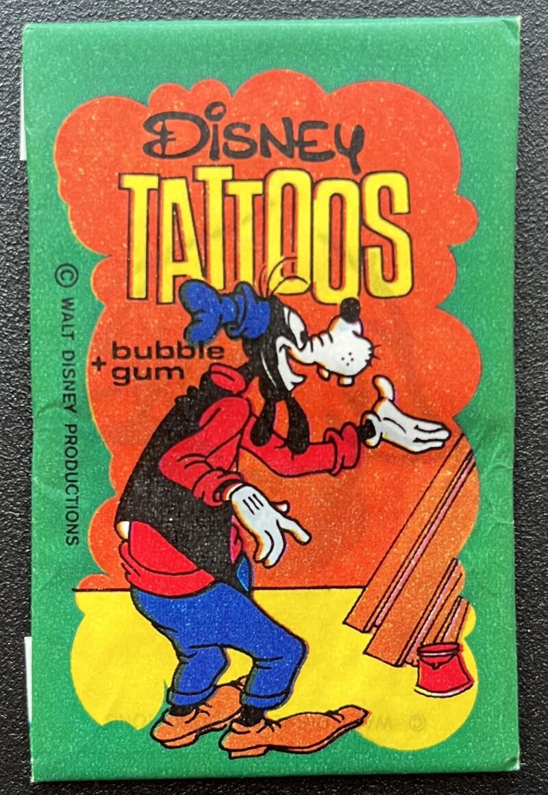 1967 Dandy Disney Tattoos Sealed Wax Pack - Goofy - V82443 Image 1