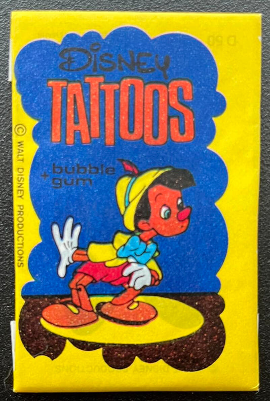 1967 Dandy Disney Tattoos Sealed Wax Pack - Pinocchio - V82446 Image 1
