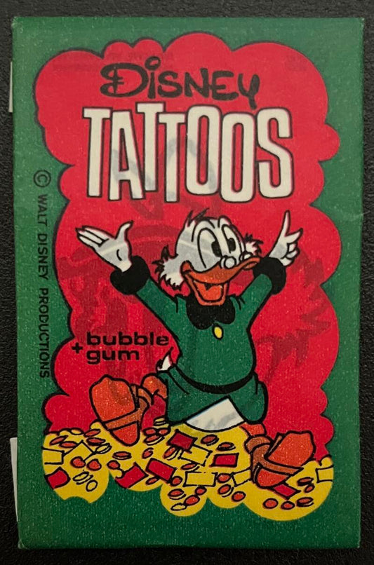 1967 Dandy Disney Tattoos Sealed Wax Pack - Scrooge McDuck - V82447 Image 1