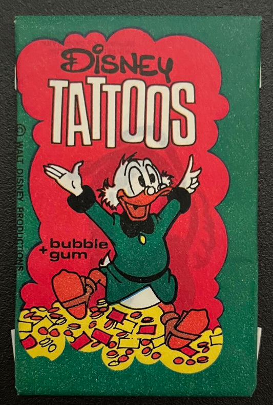 1967 Dandy Disney Tattoos Sealed Wax Pack - Scrooge McDuck - V82449 Image 1