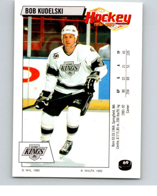 1992-93 Panini Stickers Hockey  #69 Bob Kudelski   V82599 Image 1