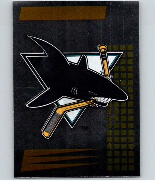 1992-93 Panini Stickers Hockey  #122 Sharks Logo   V82703 Image 1