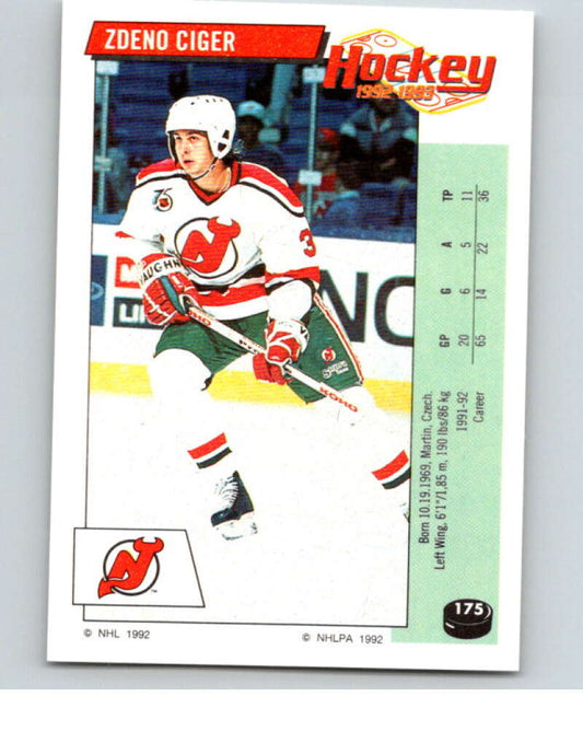 1992-93 Panini Stickers Hockey  #175 Zdeno Ciger   V82824 Image 1
